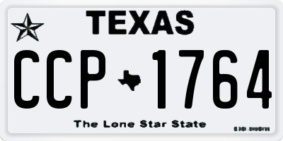 TX license plate CCP1764