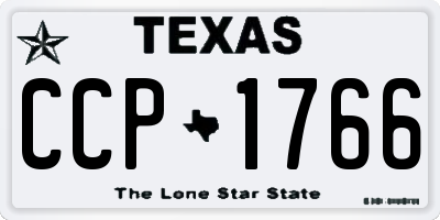 TX license plate CCP1766
