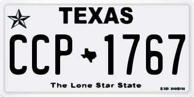 TX license plate CCP1767