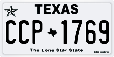TX license plate CCP1769