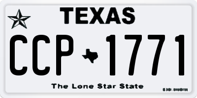 TX license plate CCP1771