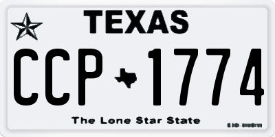 TX license plate CCP1774