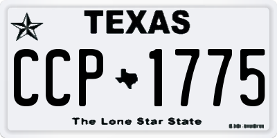 TX license plate CCP1775