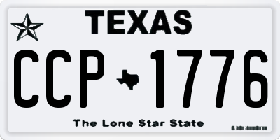 TX license plate CCP1776