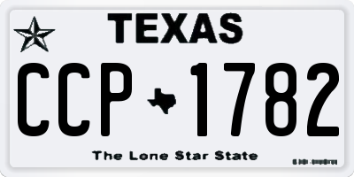 TX license plate CCP1782