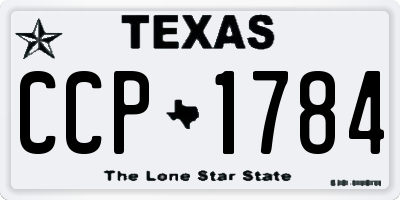 TX license plate CCP1784