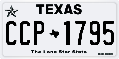 TX license plate CCP1795