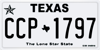 TX license plate CCP1797