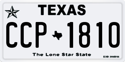TX license plate CCP1810