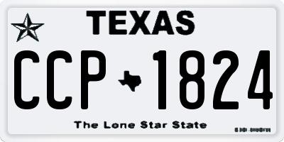 TX license plate CCP1824