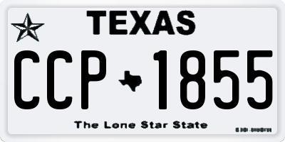 TX license plate CCP1855
