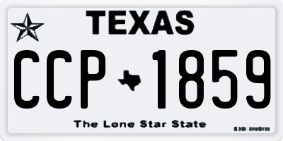 TX license plate CCP1859