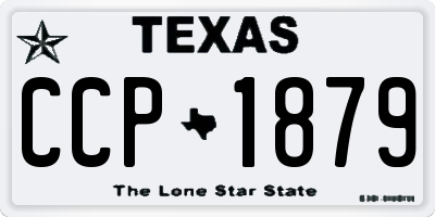 TX license plate CCP1879