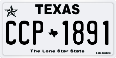TX license plate CCP1891