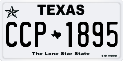 TX license plate CCP1895