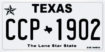 TX license plate CCP1902