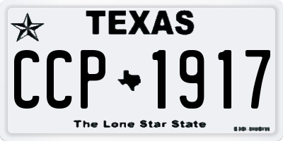 TX license plate CCP1917