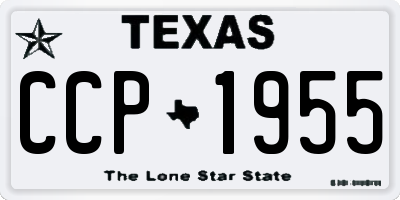 TX license plate CCP1955