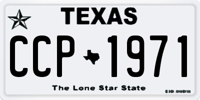 TX license plate CCP1971