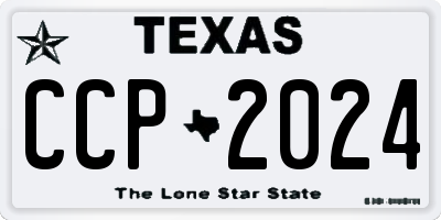 TX license plate CCP2024
