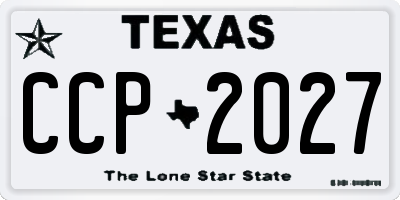 TX license plate CCP2027