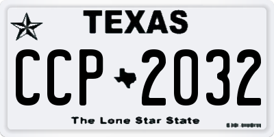 TX license plate CCP2032