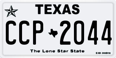 TX license plate CCP2044