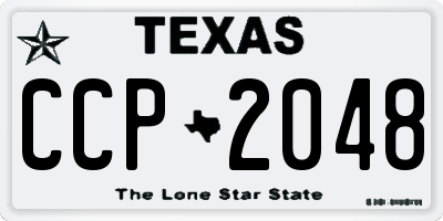 TX license plate CCP2048