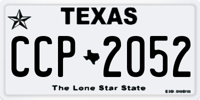 TX license plate CCP2052