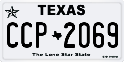 TX license plate CCP2069