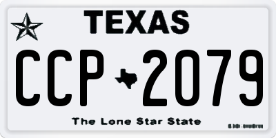 TX license plate CCP2079