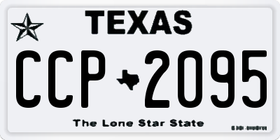 TX license plate CCP2095