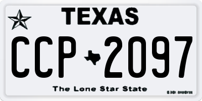 TX license plate CCP2097