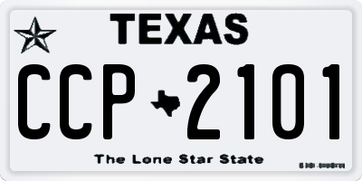 TX license plate CCP2101