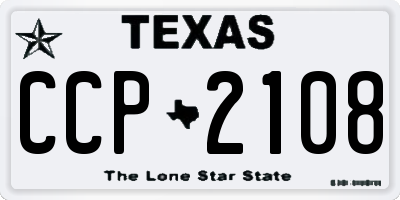 TX license plate CCP2108