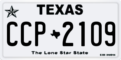 TX license plate CCP2109
