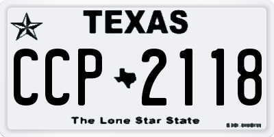 TX license plate CCP2118