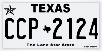 TX license plate CCP2124