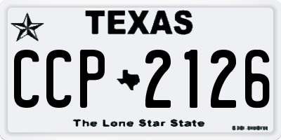 TX license plate CCP2126