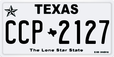 TX license plate CCP2127