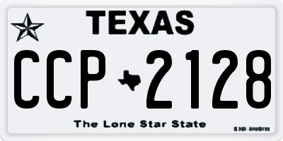 TX license plate CCP2128
