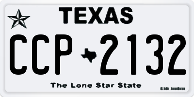 TX license plate CCP2132