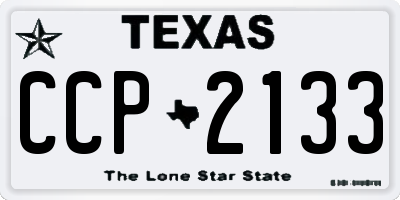 TX license plate CCP2133