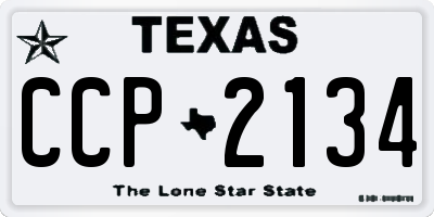 TX license plate CCP2134