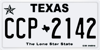 TX license plate CCP2142