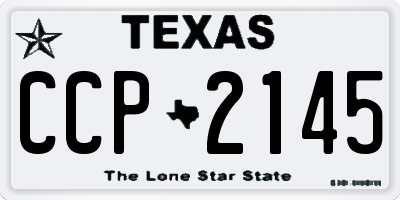 TX license plate CCP2145