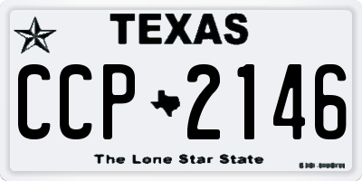 TX license plate CCP2146