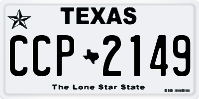TX license plate CCP2149