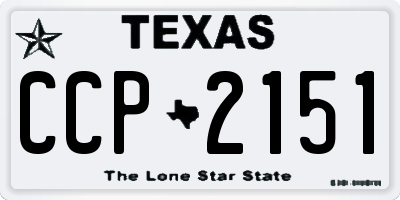 TX license plate CCP2151