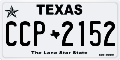 TX license plate CCP2152